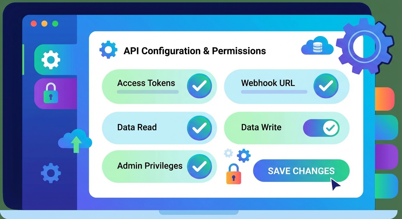 飞书 API 权限配置示意图